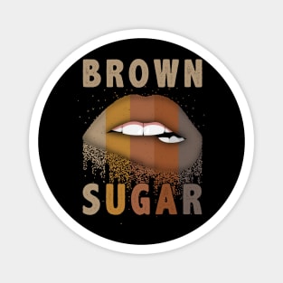 Brown sugar sexy lips african American woman Magnet